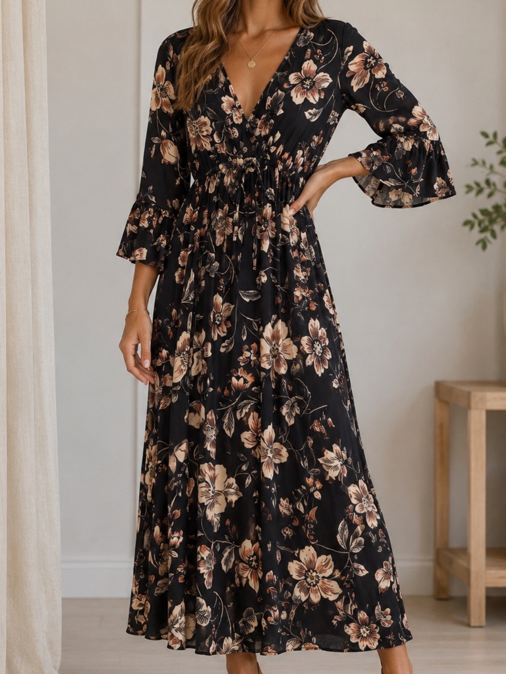 Saltwater Luxe Tammie Floral Maxi Dress